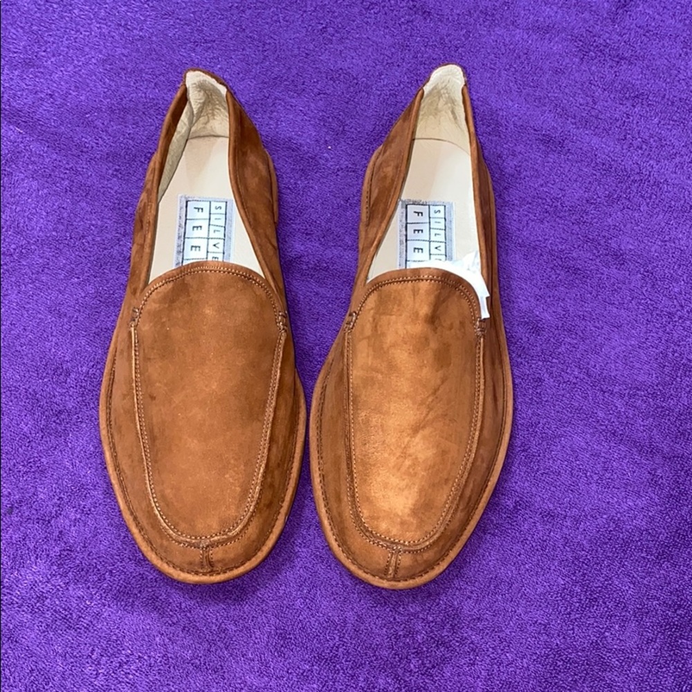 Vintage Silver Fleet suede shoes
